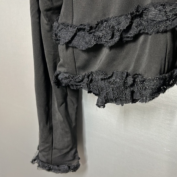 Look gold label size XS long sleeve black overlay boutique wear. NWT - Picture 10 of 15